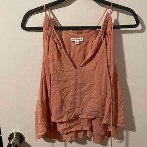 Flowy pink tank top